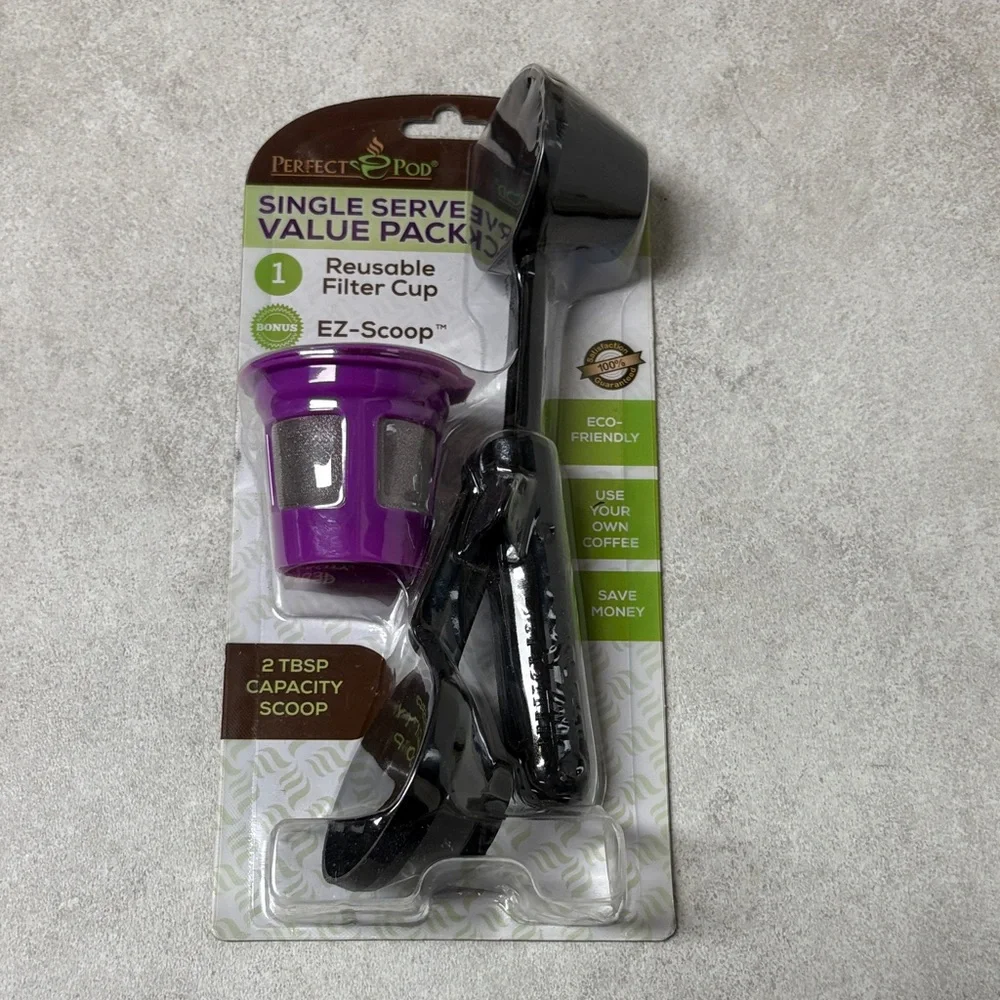 Perfect Pod Single Serve Coffee Filter Cup with Scoop - Picture 2 of 8
